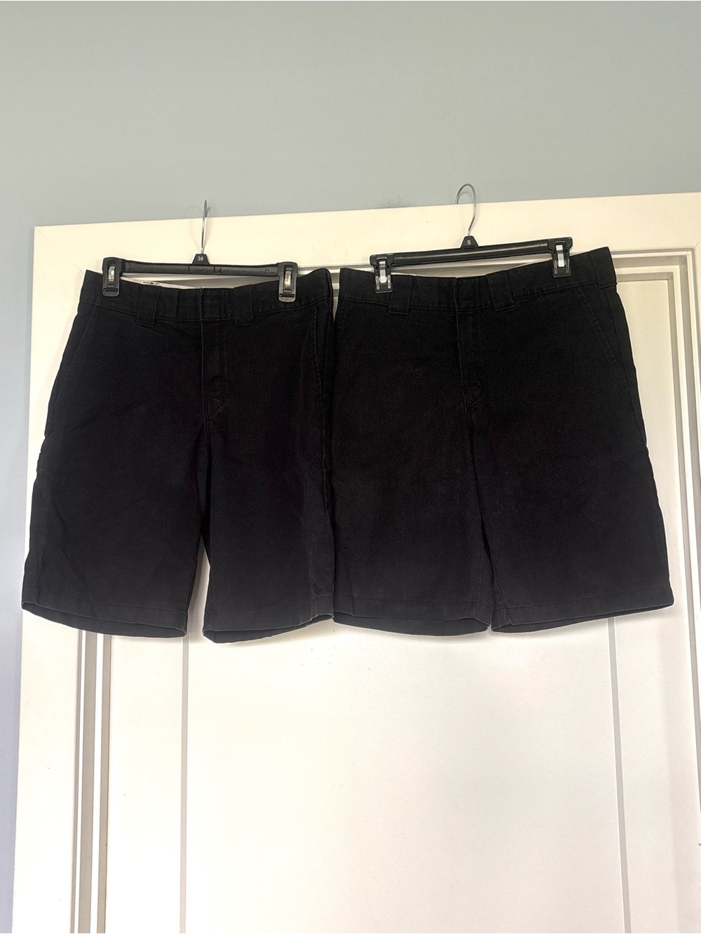 2 Pair Dickies Flex 10" Black Y2K Workwear Grunge Relaxed Fit Shorts- Sz 32